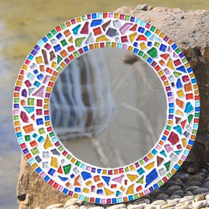 0.7X2.1 CM (0.27X0.82 inch) Stained Glass Strip,Clear Glass Mosaic Pieces DIY Mosaic Tiles Hobbies Art Crafts Material 200g(0.44lb) (Pink)