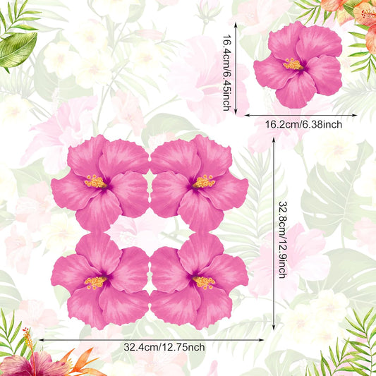 100Pcs Floral Paper Napkins - Pink Flower Shaped Party Napkins with Pink Flower Pattern Decor for Wedding, Birthday, Baby Shower, Garden Gatherings, Bridal Shower, and Floral Event Decorations
