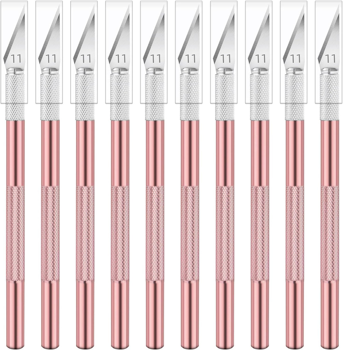 10 Pack Exacto Knives, Craft Knife Exacto Blades for Cutting (Pink)
