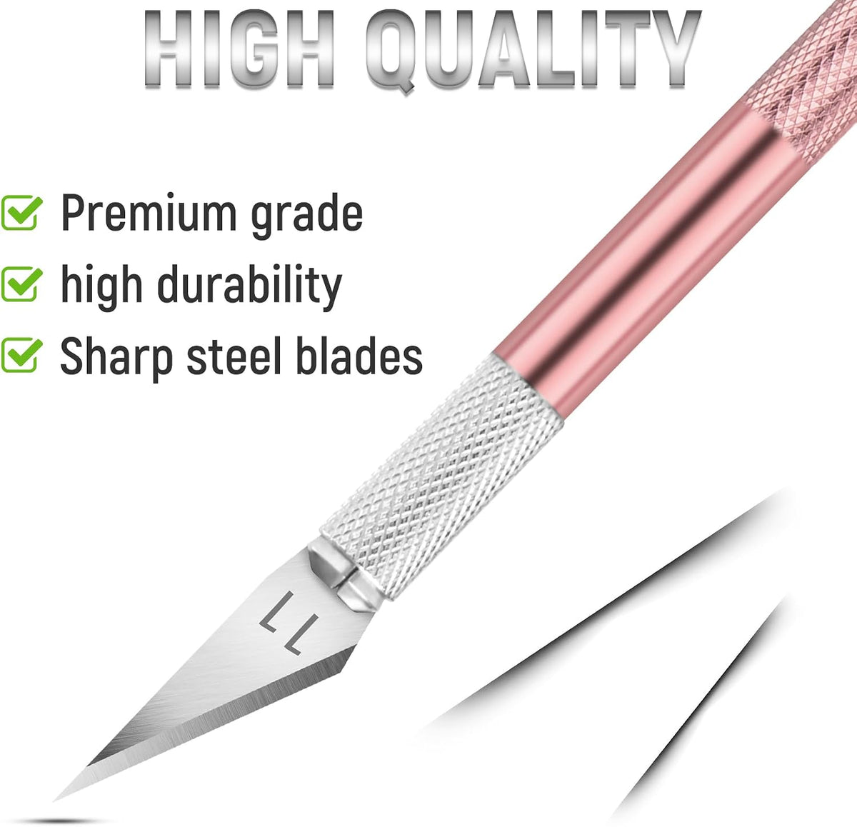 10 Pack Exacto Knives, Craft Knife Exacto Blades for Cutting (Pink)
