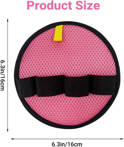 Pet Hair Removal Glove,Circular Reusable Grooming Gloves,2Pack,Pink