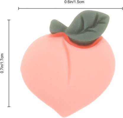 30pcs Diy Material Accessories Peach Mini Accessories Handset Pendant Resin Fruit Pendants Peaches Embellishments for DIY Craft Accessory