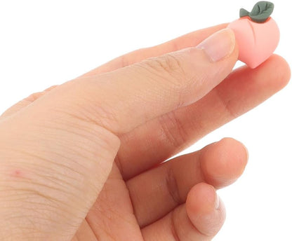 30pcs Diy Material Accessories Peach Mini Accessories Handset Pendant Resin Fruit Pendants Peaches Embellishments for DIY Craft Accessory