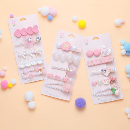 3 pack Hair Clips for Girl and Women 2.36 inch Fashion Hair Clips Set Pearl Acrylic Resin Hair Accessories for Thick Hair