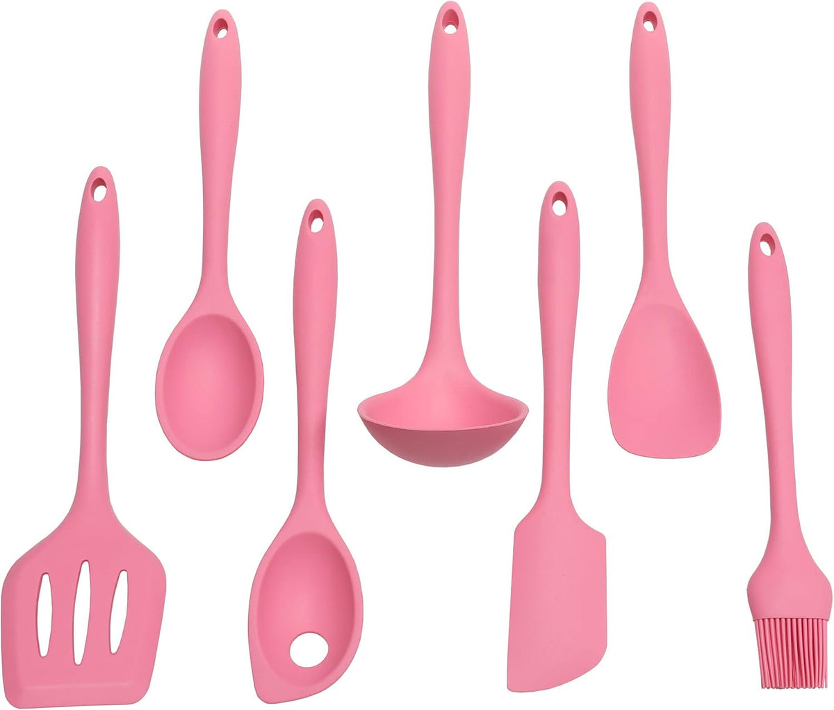 Premium Silicone Cooking Ladle, 11.25 inch, Pink