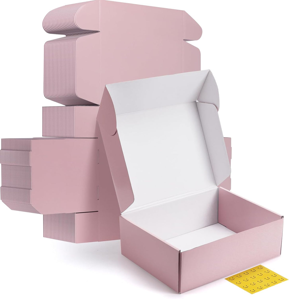 12x9x4 inches Shipping Boxes Set of 20, Pink Medium Corrugated Cardboard Gift Mailer Box