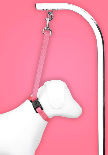 Country Brook Petz­ - Pink Nylon Grooming Loop with Quick Release Buckle with 9 Vibrant Colors (5/8 Inch)