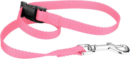 Country Brook Petz­ - Pink Nylon Grooming Loop with Quick Release Buckle with 9 Vibrant Colors (5/8 Inch)