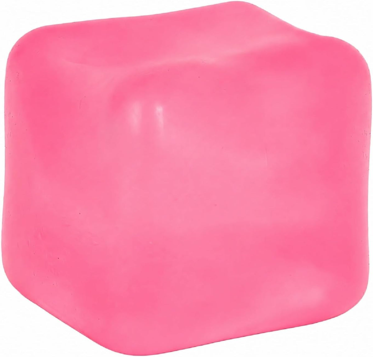 Jumbo stress cube squeeze Toy, 7cm (2.75in) Slow Rising, Ages 3+(pink)