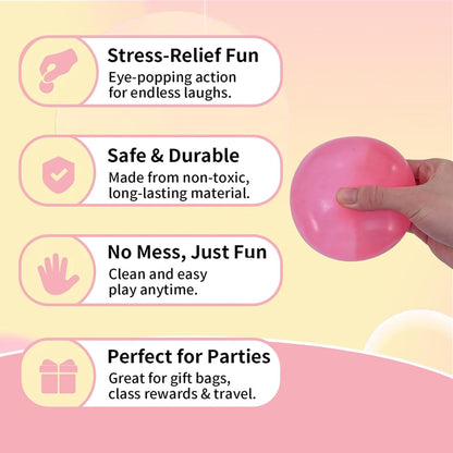 Jumbo stress cube squeeze Toy, 7cm (2.75in) Slow Rising, Ages 3+(pink)