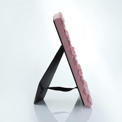 4 X 6 Inches Beautiful Pink Flower Shape Resin Card Photo Frame Picture Frame for Desktop Table Top Display