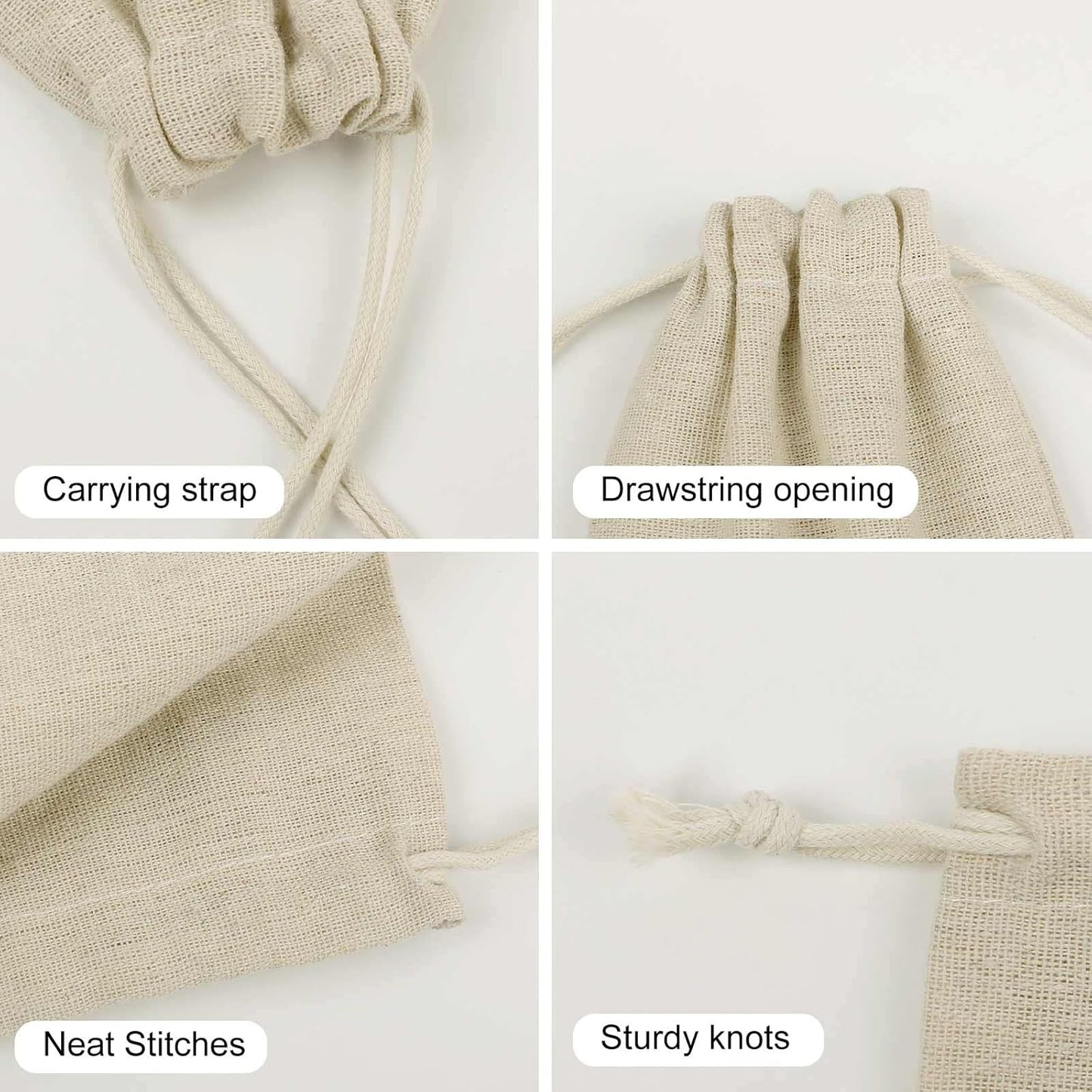 WSOIHFEC Peach Strawberry Print Burlap Bags Gift Bag Drawstring Pouch | Burlap Gift Bags with Drawstring Christmas Gift Bag 6.7x5 Inch Reusable Grocery Christmas, Advent, Holiday Gift Wrap