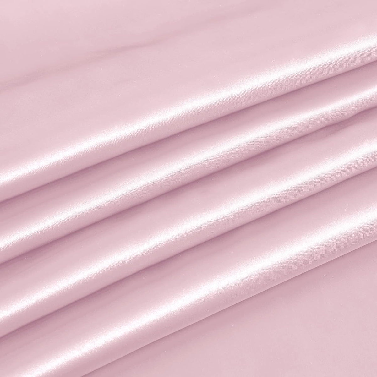 Pink Satin Tablecloth 60 x 120 Inch Scalloped, 1 Pack