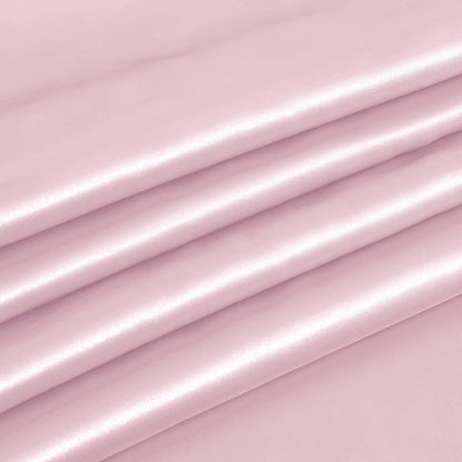 Pink Satin Tablecloth 60 x 120 Inch Scalloped, 1 Pack