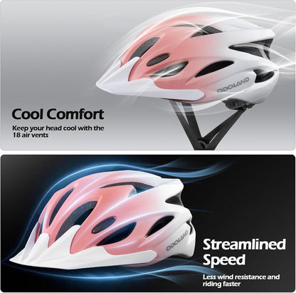 Adult Bike Helmet with Cycling Sunglasses Set for Men & Women