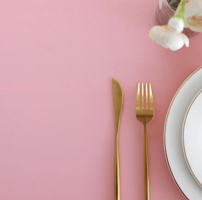 Pink Square Tablecloth, 60 x 60 Inch Waterproof Table Cloth