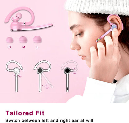 Bluetooth Headset, Wireless Earpiece with Mic for Work
