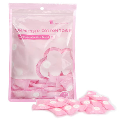 Compressed Towel - 100 PCS Mini Tablets Disposable Portable Face Towel,Soft
