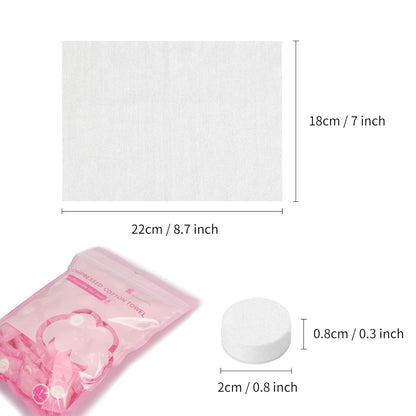 Compressed Towel - 100 PCS Mini Tablets Disposable Portable Face Towel,Soft