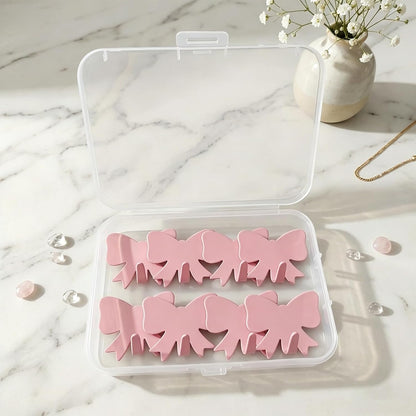 8 Pcs Cute Adhesive Wall Hooks,Small Kawaii Bow Knot Decor Hook for Hanging