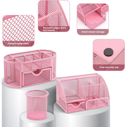 17 IN 1 Office Desk Organizer Set for Back to School Supplies Accessories