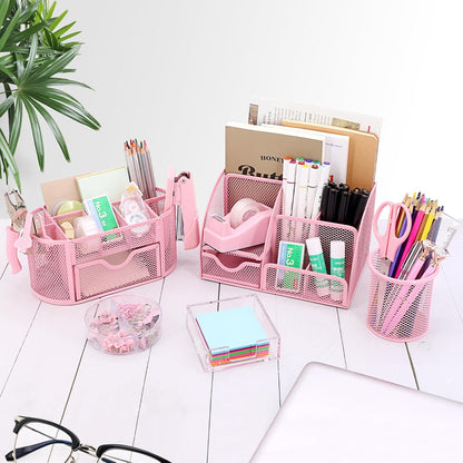 17 IN 1 Office Desk Organizer Set for Back to School Supplies Accessories