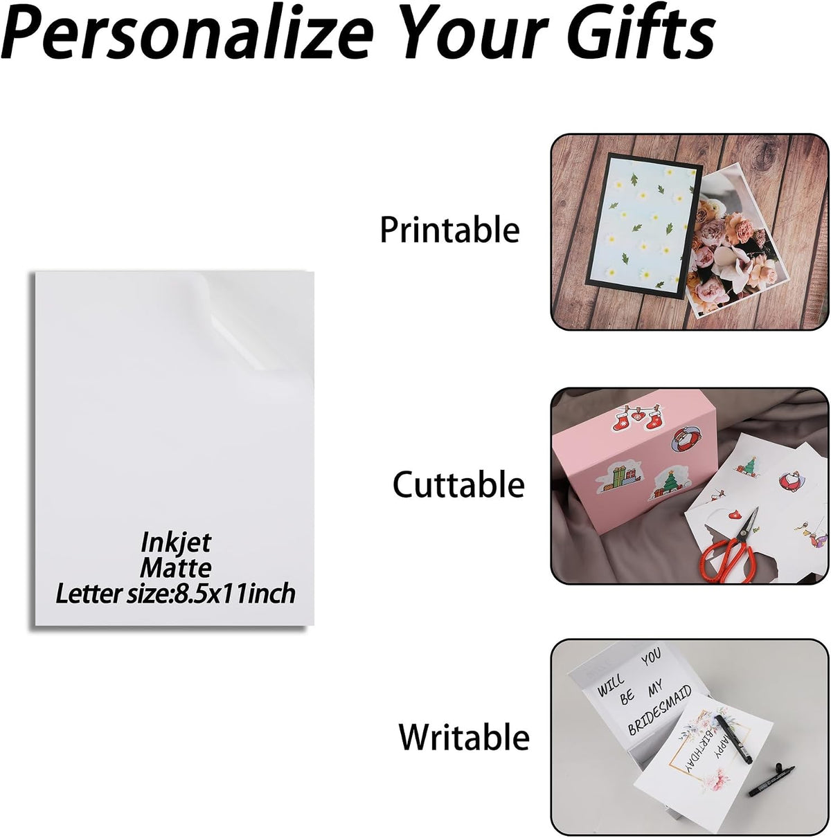 Pink Gift Box,10x7.3x3.5 Gift Boxes With Lids For Presents Includes Ribbon And Diy Printable Sticker Paper,Bridesmaid Proposal Box,Magnetic Gift Box For Birthday,Wedding,Graduation