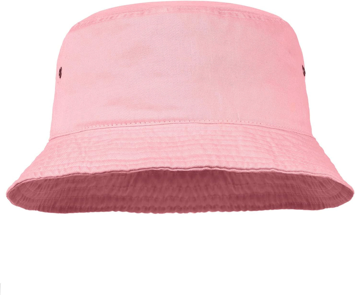 Men Women Unisex Cotton Bucket Hat 100% Cotton Packable for Travel Fishing Hunting Summer Camp
