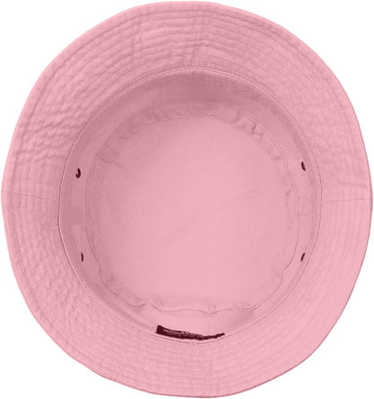 Men Women Unisex Cotton Bucket Hat 100% Cotton Packable for Travel Fishing Hunting Summer Camp