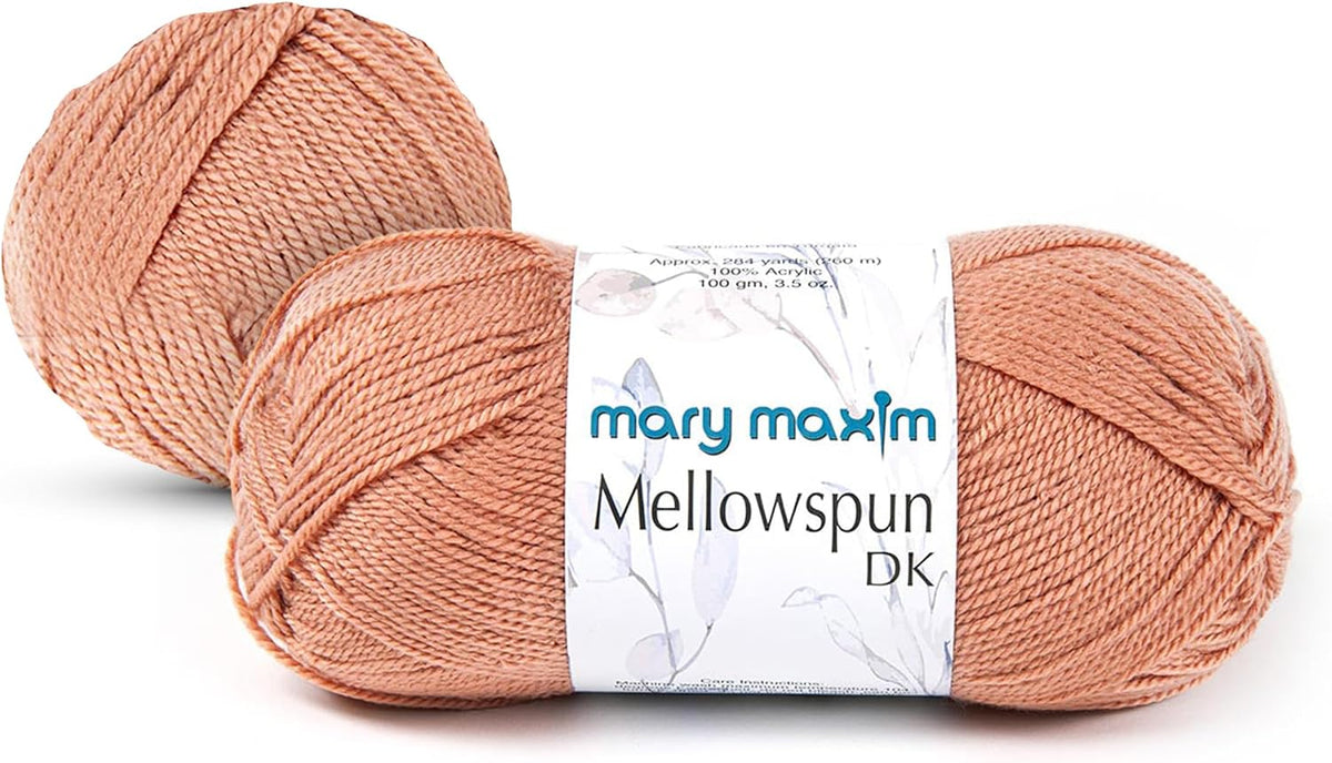 Mellowspun DK Weight Yarn 284 Yards, 3.5 OZ, Dusty Peach