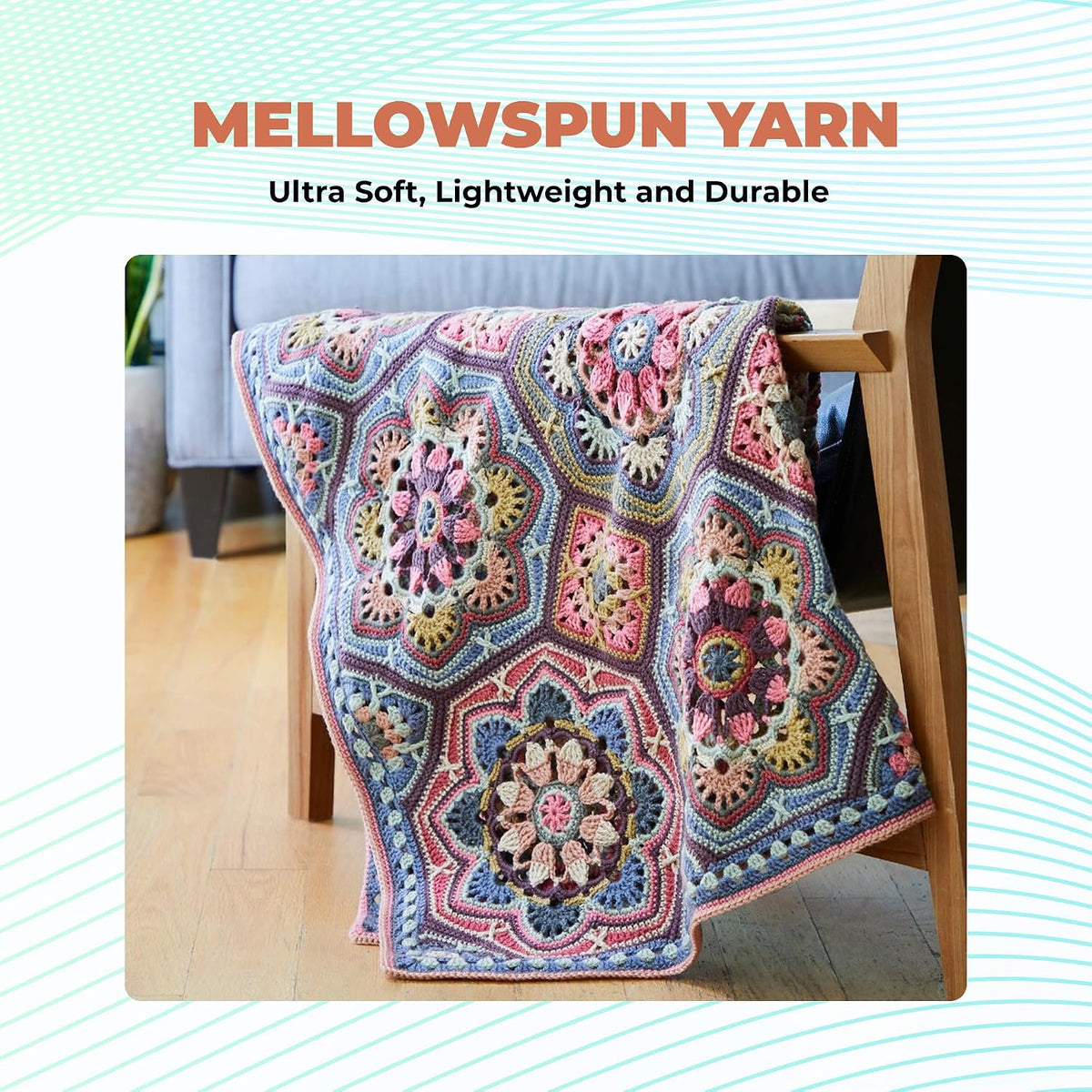 Mellowspun DK Weight Yarn 284 Yards, 3.5 OZ, Dusty Peach