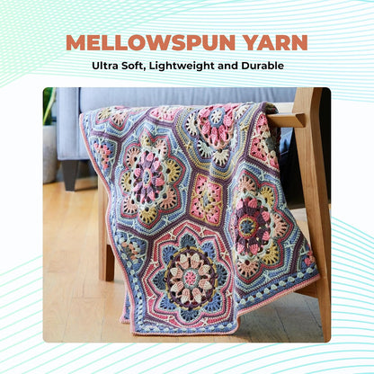 Mellowspun DK Weight Yarn 284 Yards, 3.5 OZ, Dusty Peach