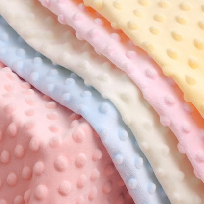1Yardx62.6 Minky Dot Fabric by The Yard DIY Making Supplies Quilting Patchwork Cushions Plush Fleece Fabric Minky Fabric for Blanket, Pillow Covers, Clothing Making, Scarf,Sewing(Pink, 1 Yard)