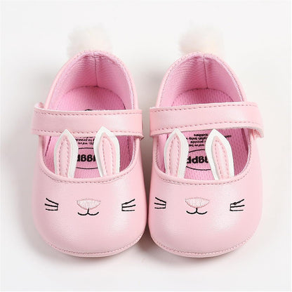 Baby Girls Mary Jane Flats Anti-Slip Rubber Sole Bow Toddler Princess Dress Shoes