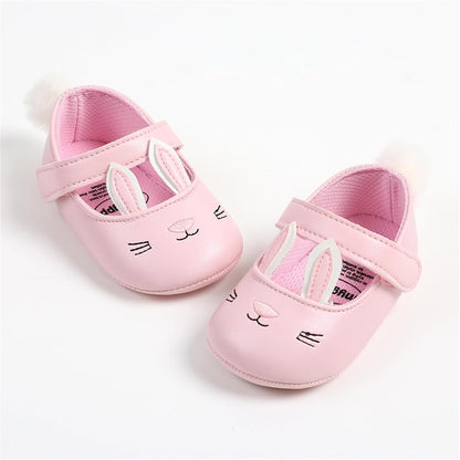 Baby Girls Mary Jane Flats Anti-Slip Rubber Sole Bow Toddler Princess Dress Shoes