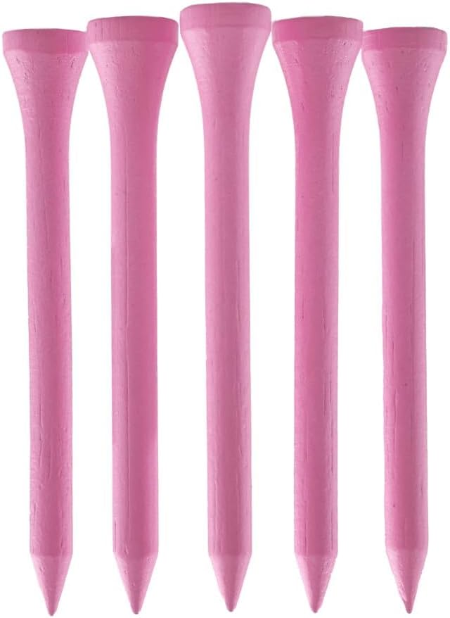 Bamboo Golf Tees 70mm | Pack of 50 & 100 | Multiple Colour Options | Premium Durable Bamboo Golf Tees