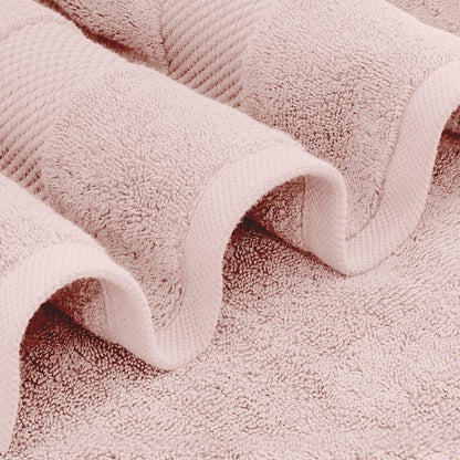 Luxury Pink Bath Towels - 4 Pack, 100% Turkish Cotton, 27x54