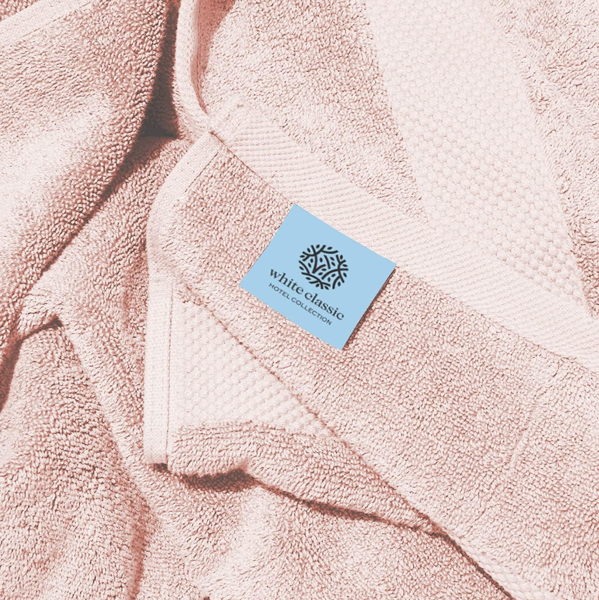 Luxury Pink Bath Towels - 4 Pack, 100% Turkish Cotton, 27x54