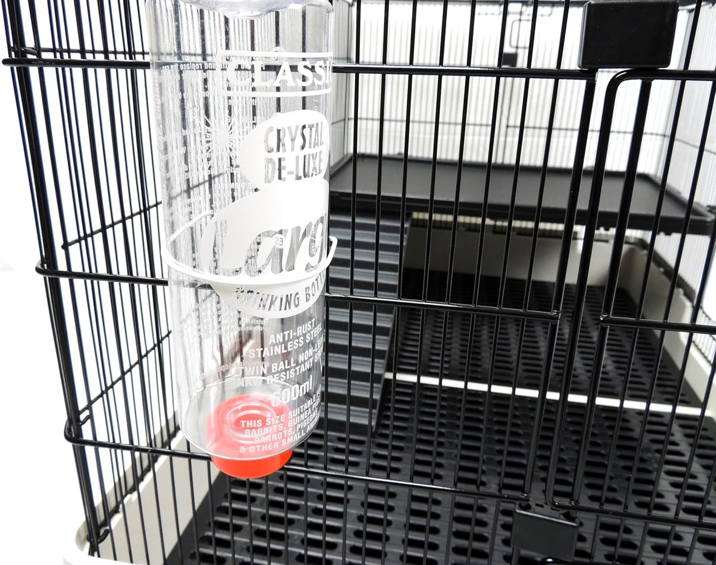 CLASSIC Crystal Deluxe 'Large' Small Animal Drinking Bottle – 20 oz | Non-Leak Water Bottle for Rabbits, Guinea Pigs, Chinchillas & Other Small Pets