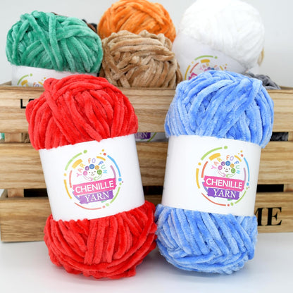100g Velvet Chenille Yarn for Crocheting,Peach Fluffy Velvet Plush Yarn Thick Soft Chunky Chenille Yarn Baby Blanket Yarn for Crocheting Knitting Beginners（Peach）