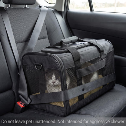 Cat Carrier Soft-Sided Pets Travel Carriers,Pink M