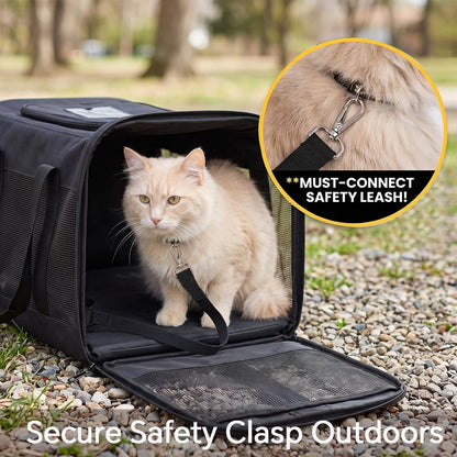 Cat Carrier Soft-Sided Pets Travel Carriers,Pink M