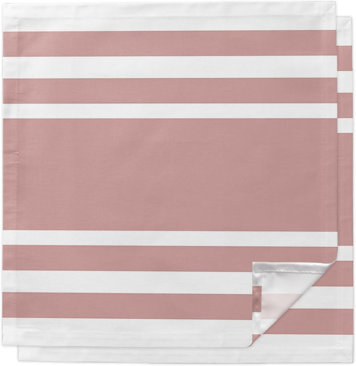 Cloth Napkins 20 x 20 Inch Geometric Pattern Soft Absorbent Dinner Napkins Pink Stripe Washable Reusable Kitchen Napkin Sets for Parties Wedding Restaurant Hotel