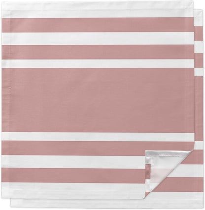 Cloth Napkins 20 x 20 Inch Geometric Pattern Soft Absorbent Dinner Napkins Pink Stripe Washable Reusable Kitchen Napkin Sets for Parties Wedding Restaurant Hotel