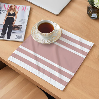 Cloth Napkins 20 x 20 Inch Geometric Pattern Soft Absorbent Dinner Napkins Pink Stripe Washable Reusable Kitchen Napkin Sets for Parties Wedding Restaurant Hotel
