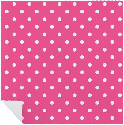 Pink Polka Dot Soft and Lightweight Napkins, Suitable for Dining Tables 2 PCS