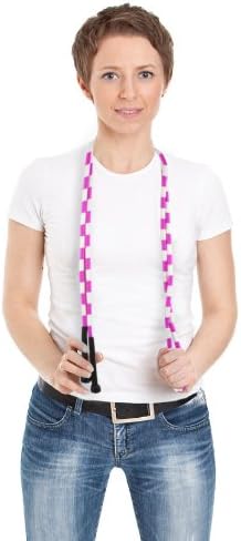 Rainbow Jump Rope with Plastic Beaded Segmentation, 7-Foot