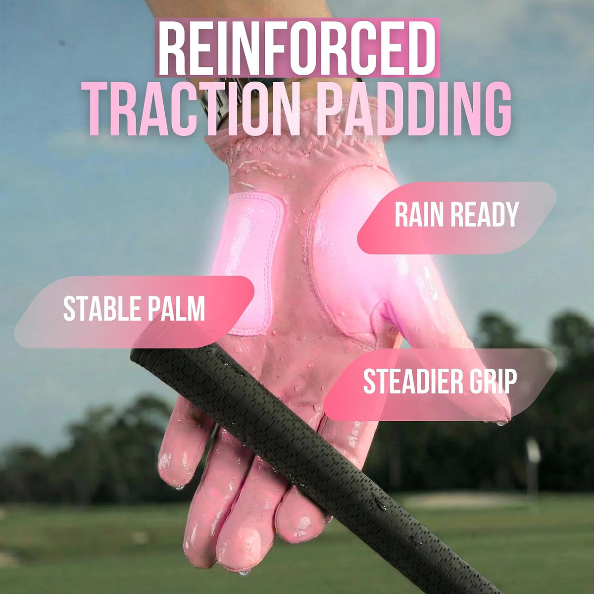 Caddy Classic Ladies Golf Gloves Women Left Hand Or Right Hand | Maximum Softness & Comfort with Pure Cabretta Leather Womens Golf Gloves | Reduced Friction On Hand with Ergonomic Joint Spots