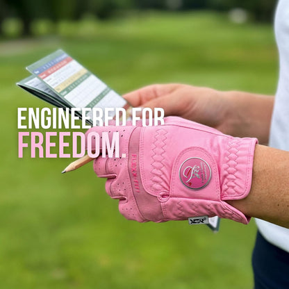 Caddy Classic Ladies Golf Gloves Women Left Hand Or Right Hand | Maximum Softness & Comfort with Pure Cabretta Leather Womens Golf Gloves | Reduced Friction On Hand with Ergonomic Joint Spots