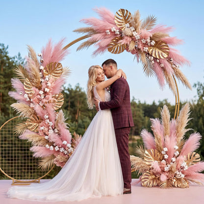 72 Pcs Pink Pampas Grass Decor for Wedding Bridal Shower DIY 21.7 Inches Faux Tall Pampas Grass Bulk Artificial Dried Flowers Feathers for Vase Filler Pastel Home Decor Party Bathroom Wall